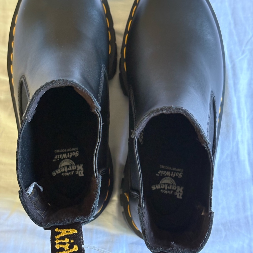 NEW Dr. Martens Audrick Black Leather Chelsea Boots, Size 5 - Picture 6 of 9